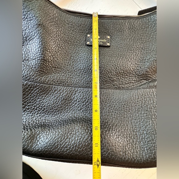 Kate Spade NY Pebbled Black Leather Large Shoulder Bag - Picture 7 of 11